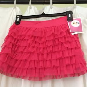 NWT Circo Tiered Pink Bounce Skirt Size L 10/12